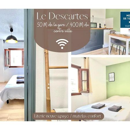 ポアティエLe Descartes, A 50M De La Gare Fibre/Tv Connecteアパートメント エクステリア 写真
