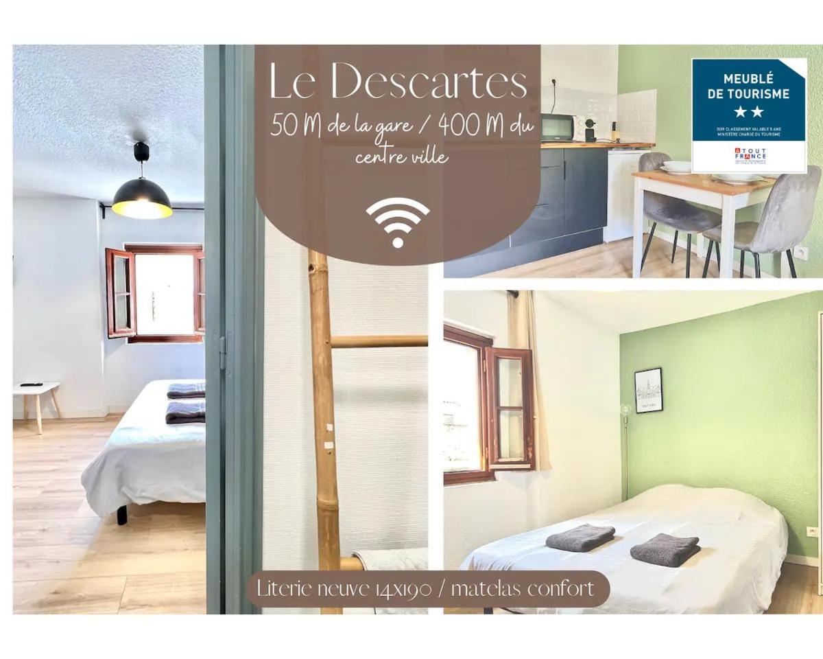 ポアティエLe Descartes, A 50M De La Gare Fibre/Tv Connecteアパートメント エクステリア 写真